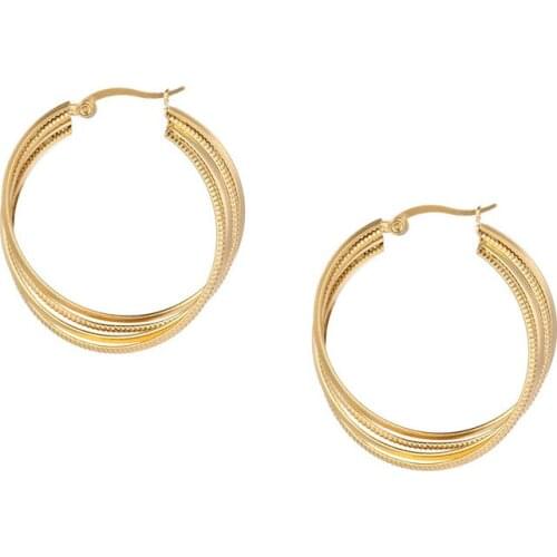 Europe and The United States Exaggerated Large Earrings Women Fashion Cross Personality Earrings