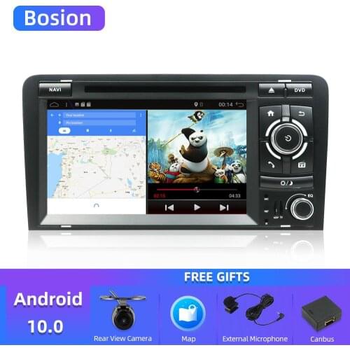 Bosion Android 10.0 CAR DVD GPS For Audi A3 8P 2003-2012 S3 2006-2012 RS3 Sportback 2011 Multimedia Player Stereo Radio