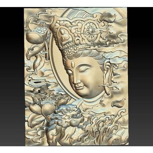 Buddha 3d STL Model for CNC Router Engraver Carving Machine Relief Artcam Aspire
