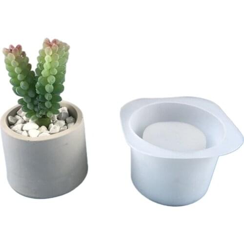 Flower Pot Epoxy Resin Mold Planter Pot Silicone Mould DIY Crafts Soap Candle Home Decorations Casting Tools