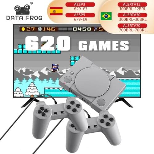 DATA FROG Retro Dendy Video Game Console Build in 620 Games 8 Bit Support AV Out Put With 2 Player Controller