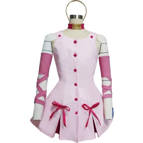 JoJos Bizarre Adventure movie Sugimoto Reimi Cosplay Costume pink dress with accessory