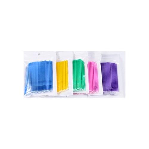 100 PCS/Pack Microbrushes for Eyelash Extension Makeup Brushes Swab Disposable Individual Applicators Mascara Eyelashes Brushes