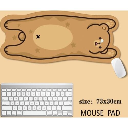 Cute Mouse Pad Gamer Comtuper Large Kawaii Bear Cat Pink Mat Laptop Gamer Keyboard MacBook office desk mouse pad give Girl Gift