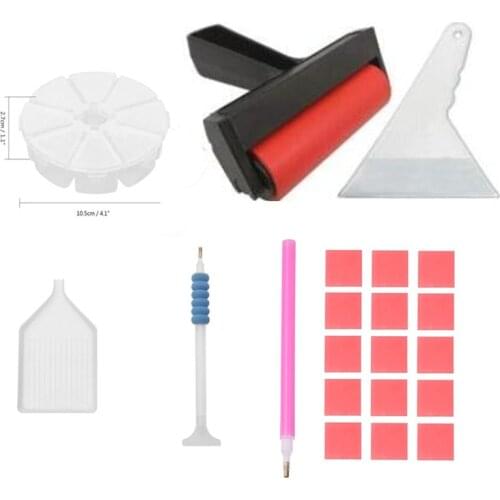 NEW Diamond Painting Cross Stitch DIY Diamond Painting Accessories 5D Embroidery Pen Tools Set Mosaic Glue Pen Kit BOX Tweezers