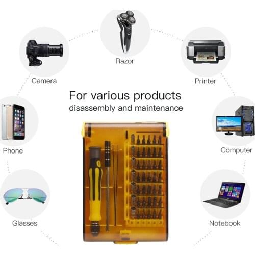 45 In 1 Herramientas Torx Precision Screw Driver Repair Tool Set Flexible Kit Pc Phone Mobile Opening Screwdrive Hand Tools Set