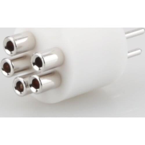 New Viborg LP107R Rhodium plated Pure Copper male DIN phono plug MDIN R PLUG MALE DIN TONEARM PLUG fits REGA RB250 251 300 301