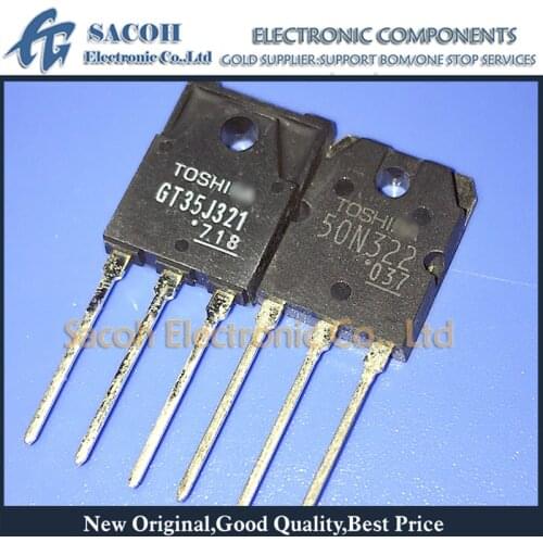 Free Shipping 5Pairs GT35J321 + GT50N322 50N322 GT50N322A 50N322A TO-3PF 35A 600V Power IGBT
