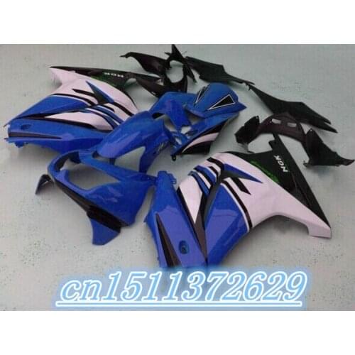 Dor-latest Fairing for blue white black KAWASAKI Ninja ZX-250R 2008-2012 ZX 250R 08 09 10 11 12 2008 2009 2010 2011 2012 D