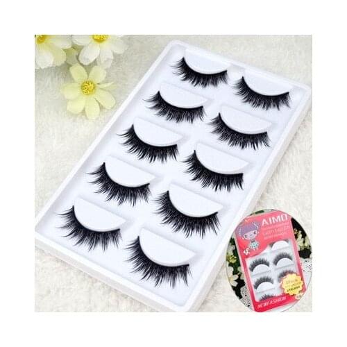 5 Pairs Beauty Makeup Mini Half Corner Black False Eyelashes Natural crossover Eye Lashes Cosmetics Hard stem upper eyelashes