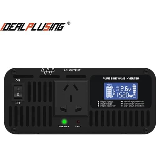 Portable intelligent car power inverter 1500w dc 12v 24v 48v to 110vac 120vac 220vac 230vac converter