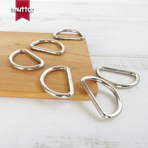 DIY for dog collar 3.0cm D ring Shaped Clasp Clip Knapsack Belt Buckle Sewing Semi Ring Metal buckles Accessories DK-030S
