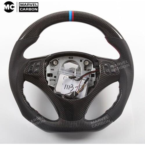 100% Real Carbon Fiber Steering Wheel for 3 SERIES X1 E90 E92 F90 E82 E87 M3 M5
