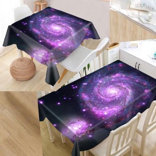 Galaxy Tablecloth P~ 08 Oxford Print Rectangular Waterproof Oilproof Table Cover Square Party Table Cloth