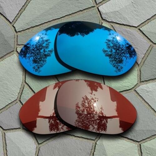Sky Blue&Bronze Brown Sunglasses Polarized Replacement Lenses for Oakley X Metal XX