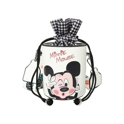 Disney mickey mouse pu messenger shoulder bag pu handbag girl shopping bag