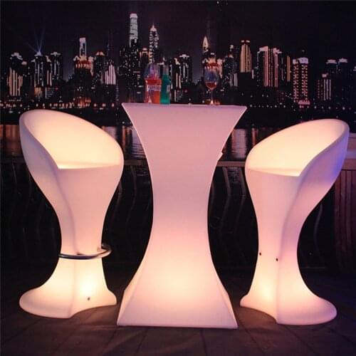 16 colors Changing Lighting Led Bar Chair Illuminous Glowing Coffee Bar Stool For Party Event SK-LF32 (L56*W52*105cm) 2pcs/Lot