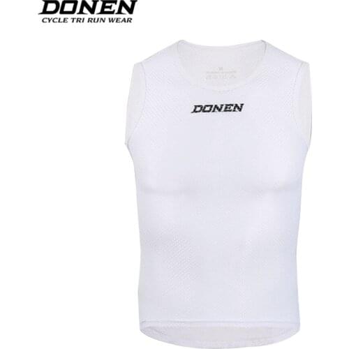 DONEN CYCLING BASELAYER SPORTS INNER VEST FOR MEN BICYCLE VEST BICYCLE INNER SHORTS WHITE COLOR