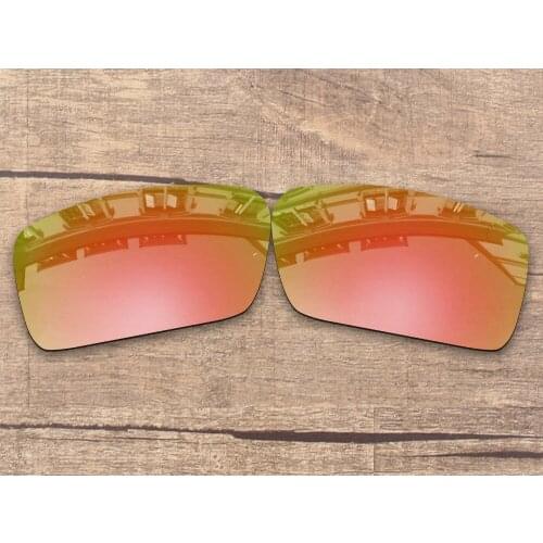 Vonxyz Peach Gold Mirror Polarized Replacement Lenses for-Oakley Gascan Frame