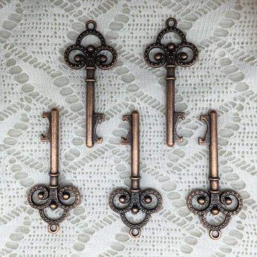 100pcs/lot Classic Wedding Favors Party Gifts Back Gifts for Guests Clover Vintage Key Beer Bottle Opener