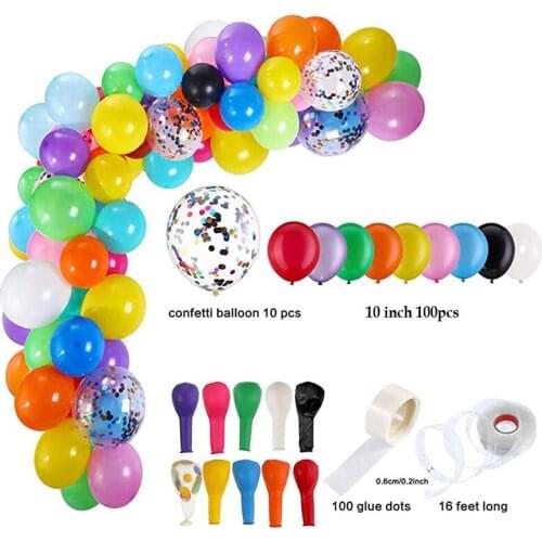 110pcs/set Wedding Balloon Arch White Blue Red Purple Pink Balloons Garland Baby Shower Birthday Wedding Party Decor