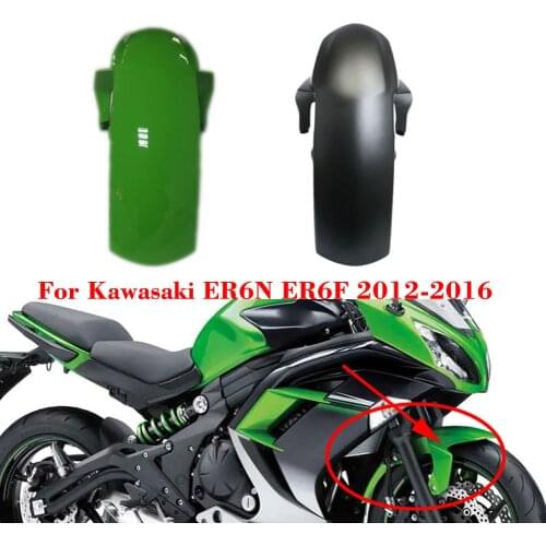 12-16 for Kawasaki ER6N ER-6N ER6F ER-6F Ninja 650R Motorcycle Front Fender Mudguard Mudflap Frame Cowling ER 6N 2012 - 2016