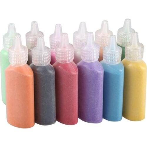 12 Pack Toy Scenic Sand Art painting in 12 Vivid Colors