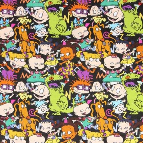 45x110cm Pure Cotton Fabric Plain Cartoon Fabric Hand Diy Dress Fabric Sewing Quilting Fabrics For Patchwork Needlework DIY