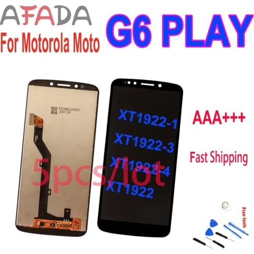 5PCS/LOT 5.7"LCD Display For Motorola Moto G6 Play Touch Screen Digitizer XT1922-1 XT1922-3 XT1922-4 XT1922 Replacement Parts