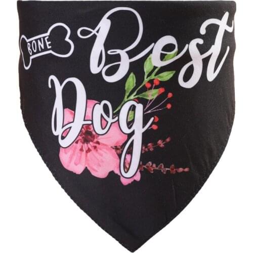 Pet Double laye Bandana Triangle Bibs Suitable for Wedding Party Scarf Adjustable Bow Tie for Dog Cat
