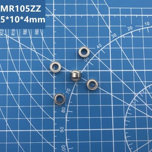 Free Shipping 50pcs/lot MR105 MR105Z Metal Sealed Shielded Miniature Mini Deep Groove Bearing Ball MR105ZZ 5x10x4mm 5*10*4