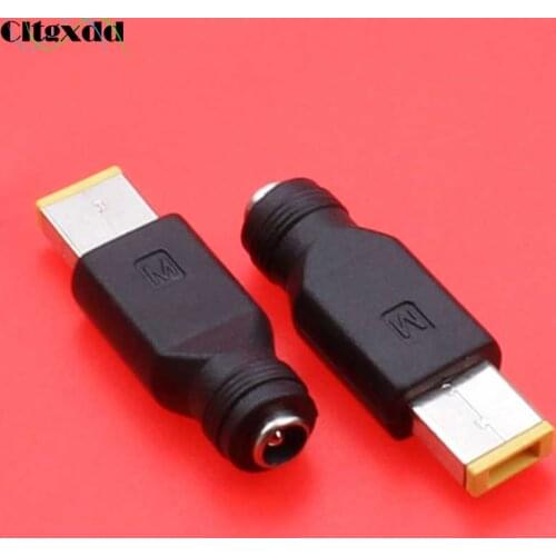 Cltgxdd 1Pcs DC Jack 5.5 *2.1mm Female to Square Interface Socket DC Power Plug Connector Adapter For Lenovo ThinkPad Tablet