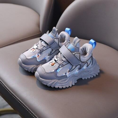 CAPSELLA KIDS Sports Shoes 1-6 Years Toddler Boys Girls Fashion Breathable Sneakers Children Soft Bottom Running Shoes 21-30