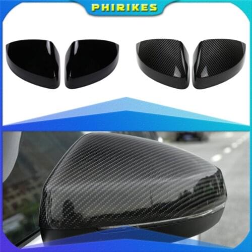For Audi A3 S3 8V RS3 2013 2014 2015 2016 2017 2018 2019 RearView Mirror Case Cover Carbon fiber pattern or Black Cover