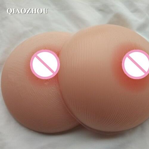 EE cup 1600g/pair realistic breast prosthesis silicone crossdresser breast forms soft sexy round shape