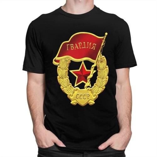 Fashion CCCP Shirt Men Red Army Emblem Tshirt MenShort Sleeved Soviet Union USSR Communism Summer T-shirt Soft Cotton Tee Tops