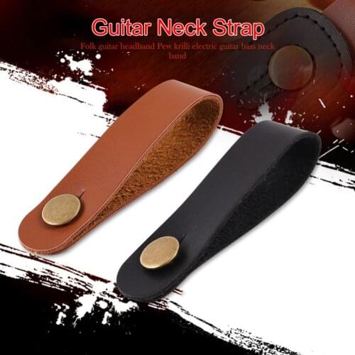 Leather Strap Holder Button Belts Music Lovers Playing Safe Lock Electric Guitar Accessories for Bass Ukulele