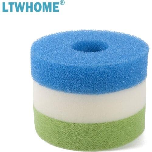 LTWHOME Foam Sponge Filter Set Fits for Hozelock Bioforce 4500 Filter