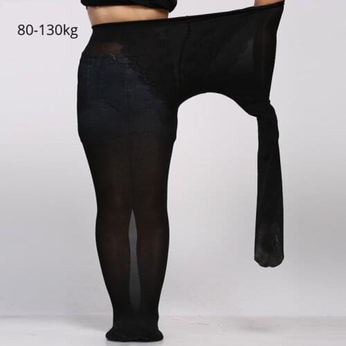 Plus Size 10XL 4XL Slim Pantyhose Tight Womens Extra Large Size Tights Classic Nylon Stockings Vintage Faux Skinny Stockings