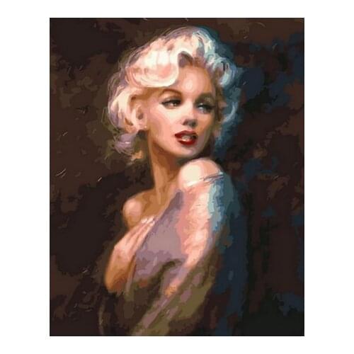 Frameless diy paintings by numbers picture by numbers for home decor PBN for living room 4050cm beauty