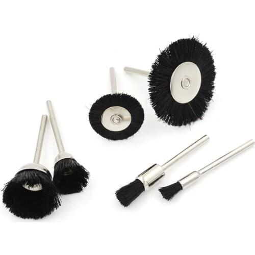 5pcs wood working buffing polishing grinding abrasive disc head set mini nylon brush Wheel for dremel drill rotary tools