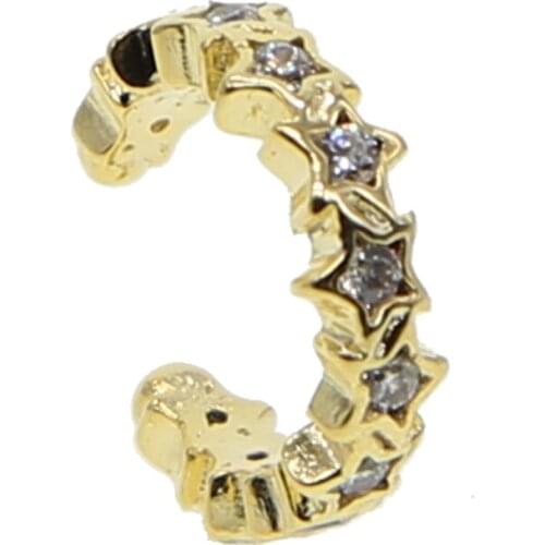 Single minimalist star tiny CZ earring for women cute girl fashion simple jewelry brinco ear cuff clip earrings no piercing 2019