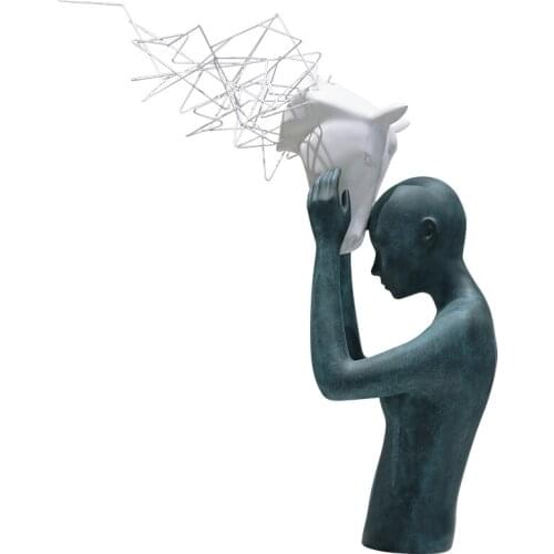 Sales Office Creative Desktop resin decoration exhibition hall abstract character model sculpture Hotel Interior decoration