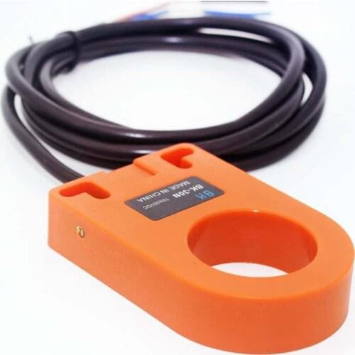 Orange 30mm Hole DC 6-36V 3 Wire NPN N/O HX-DGS-30N Inductive Ring Proximity Sensor Switch For Metal Screw Spring