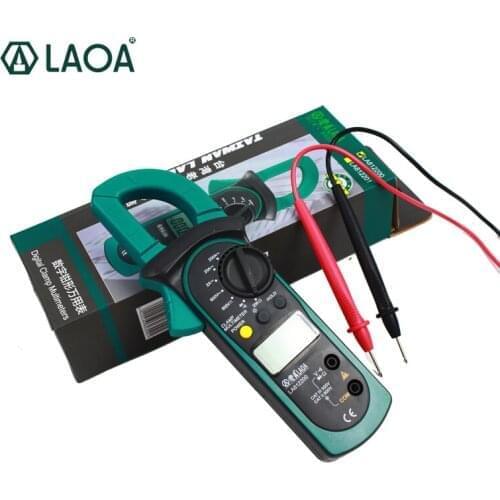 LAOA Potable Digital Clamp Electrical Tester Handhold Multimeter AC/DC testing Electrician Tools