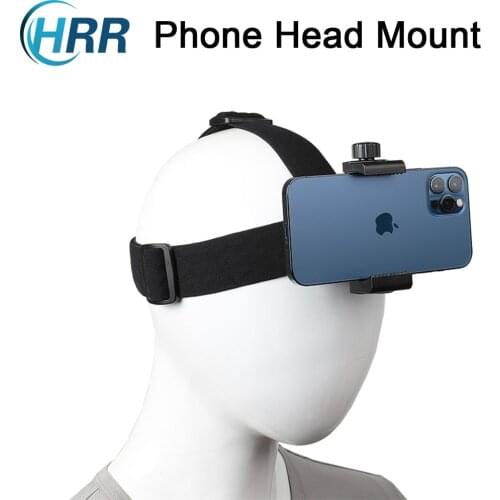 Phone Head Mount Strap for iPhone 12 11 Pro Max XR XS Max 8 7 6 Plus/Samsung LG Huawei Gopro Hero 9 8 7 6Action Camera Accessory