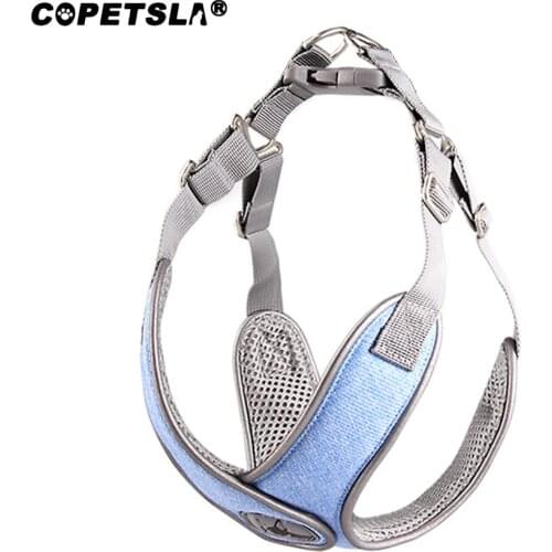 Copetsla One Piece Pet Supplies Reflective Dog Collar Harness For Small Medium Dog Harnesses Vest Puppy Dogs Chest Strap