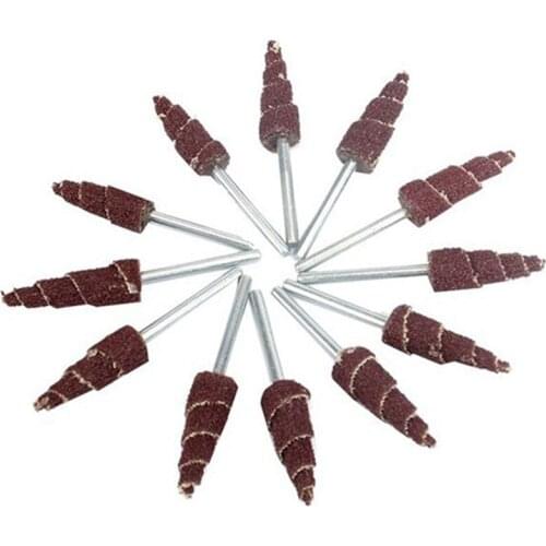 Pointed Emery Cloth Grinding Head Tapered Shaft Shutter Wheel Grinding Head