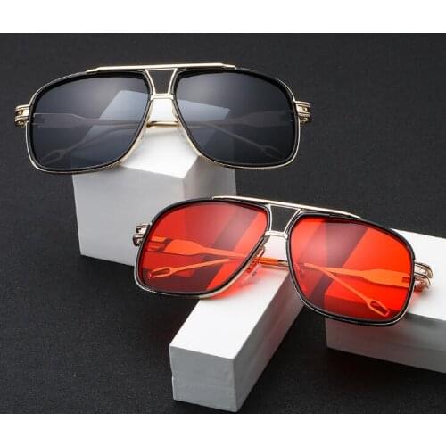 Unisex Square Modi flat top Thin Sunglasses Oculos De Sol feminino Vintage Luxury Women Brand Designer Sun Glasses ditaeds UV400