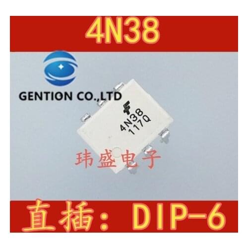 10PCS 4N38 4N38M DIP-6 light coupling in stock 100% new and original